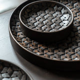 Tampa boards - varnished mahogany - dark brown - set of 3 White Cliff Studio Trays