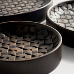 Tampa boards - varnished mahogany - dark brown - set of 3 White Cliff Studio Trays