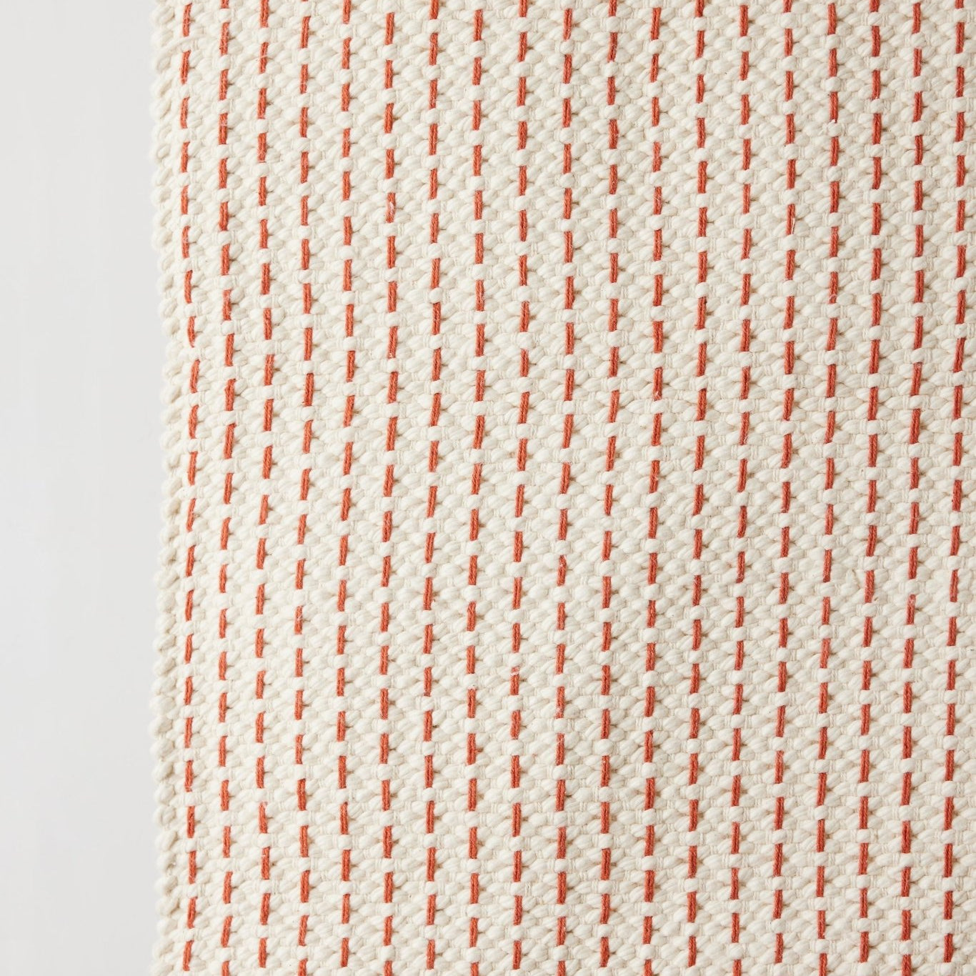 Terracotta Luxe Hand - Loomed Cotton Twill Mat