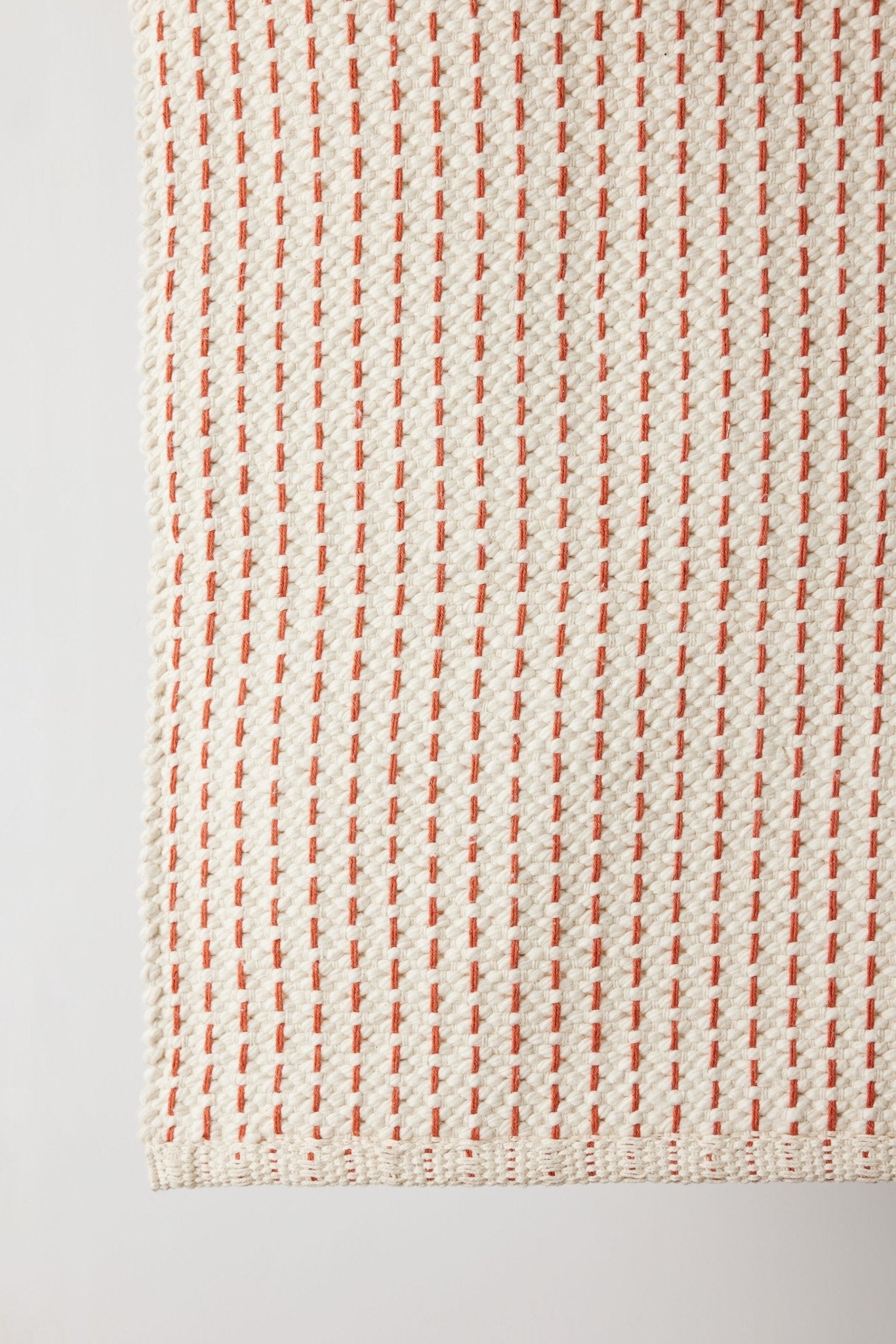 Terracotta Luxe Hand - Loomed Cotton Twill Mat