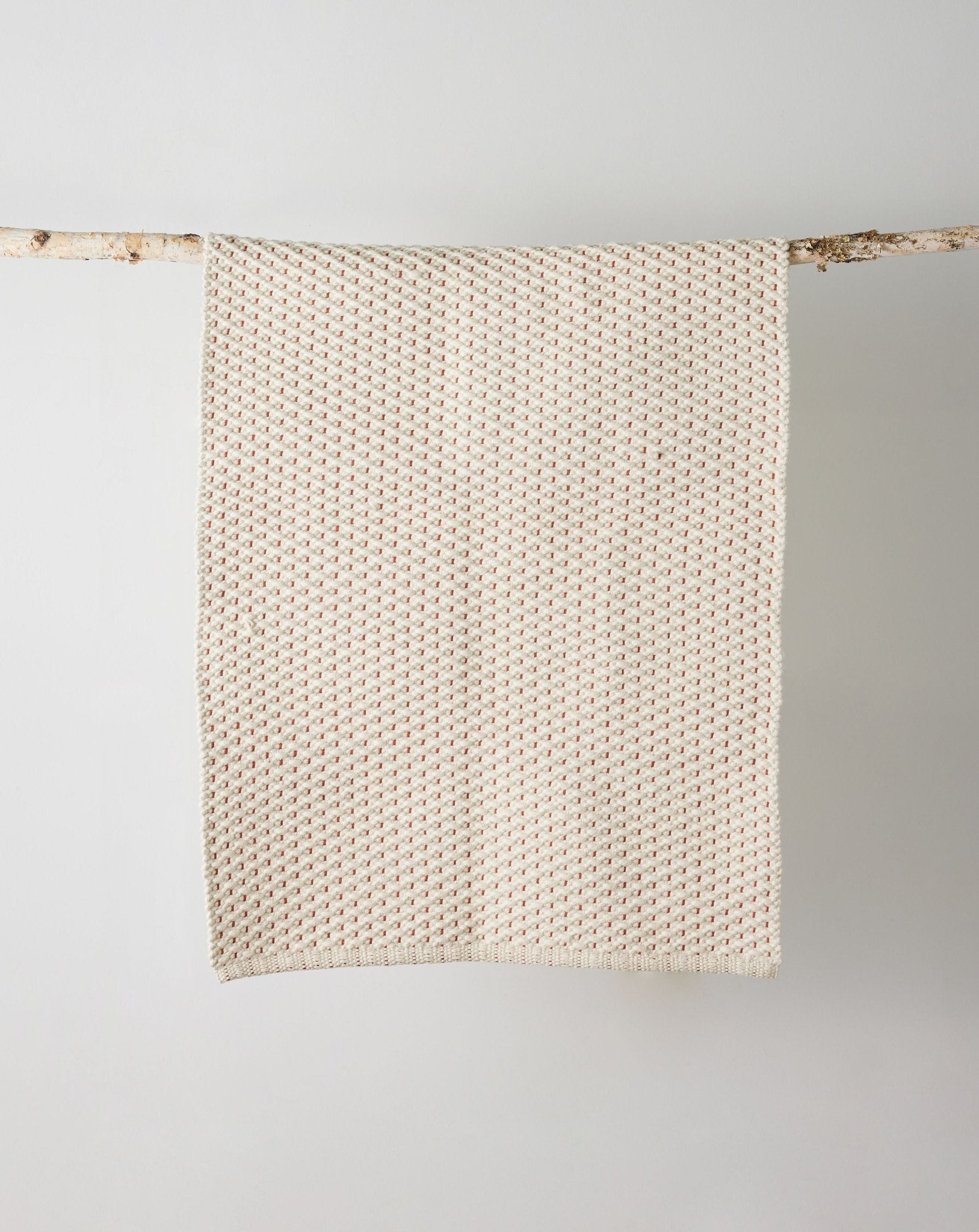 Terracotta Luxe Hand - Loomed Cotton Twill Mat