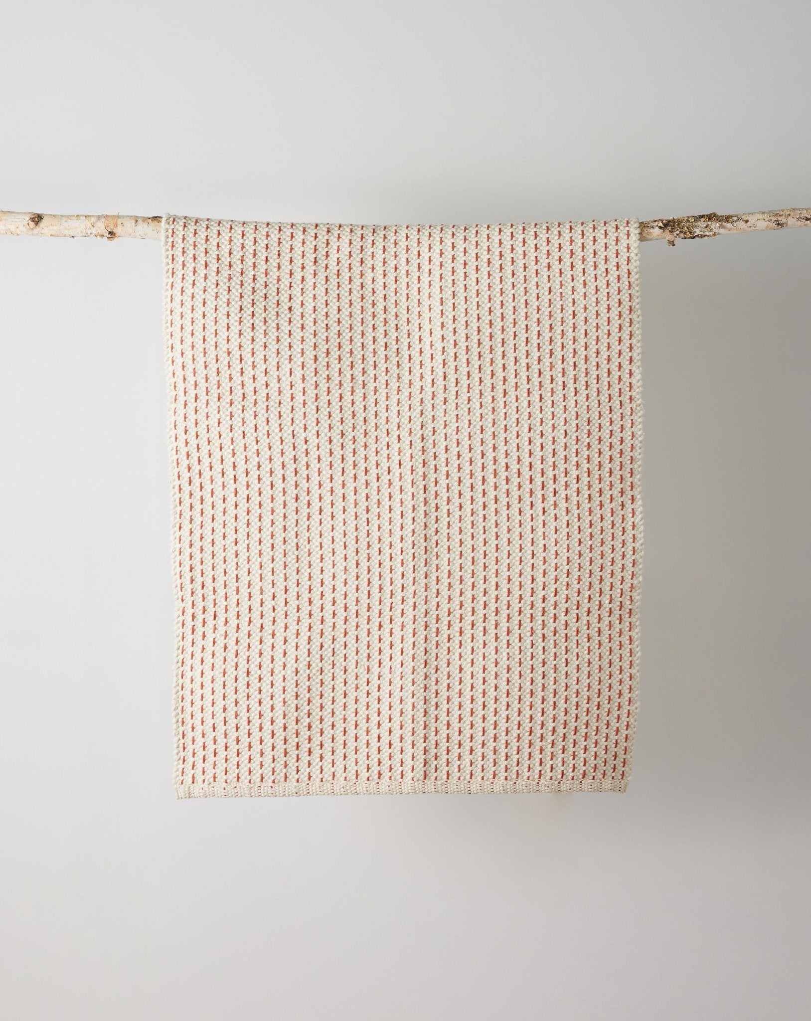 Terracotta Luxe Hand - Loomed Cotton Twill Mat