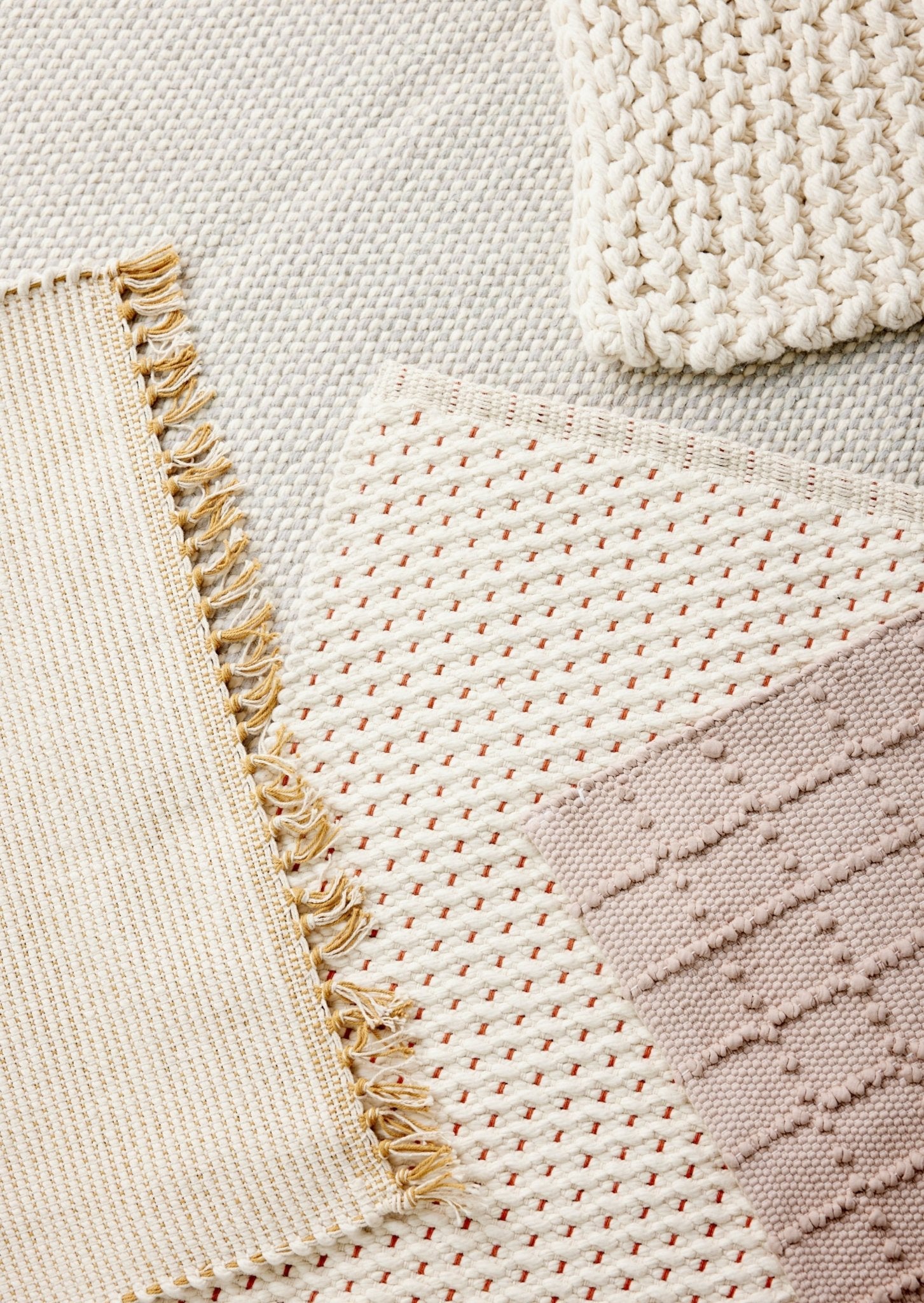 Terracotta Luxe Hand - Loomed Cotton Twill Mat
