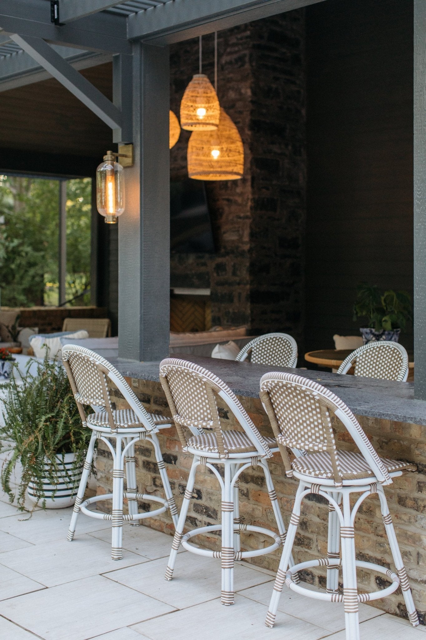 Tex Wall Sconce in Patina Brass, Large White Cliff Studio Wall Lighting