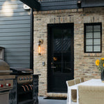 Tex Wall Sconce in Patina Brass, Medium White Cliff Studio Wall Lighting