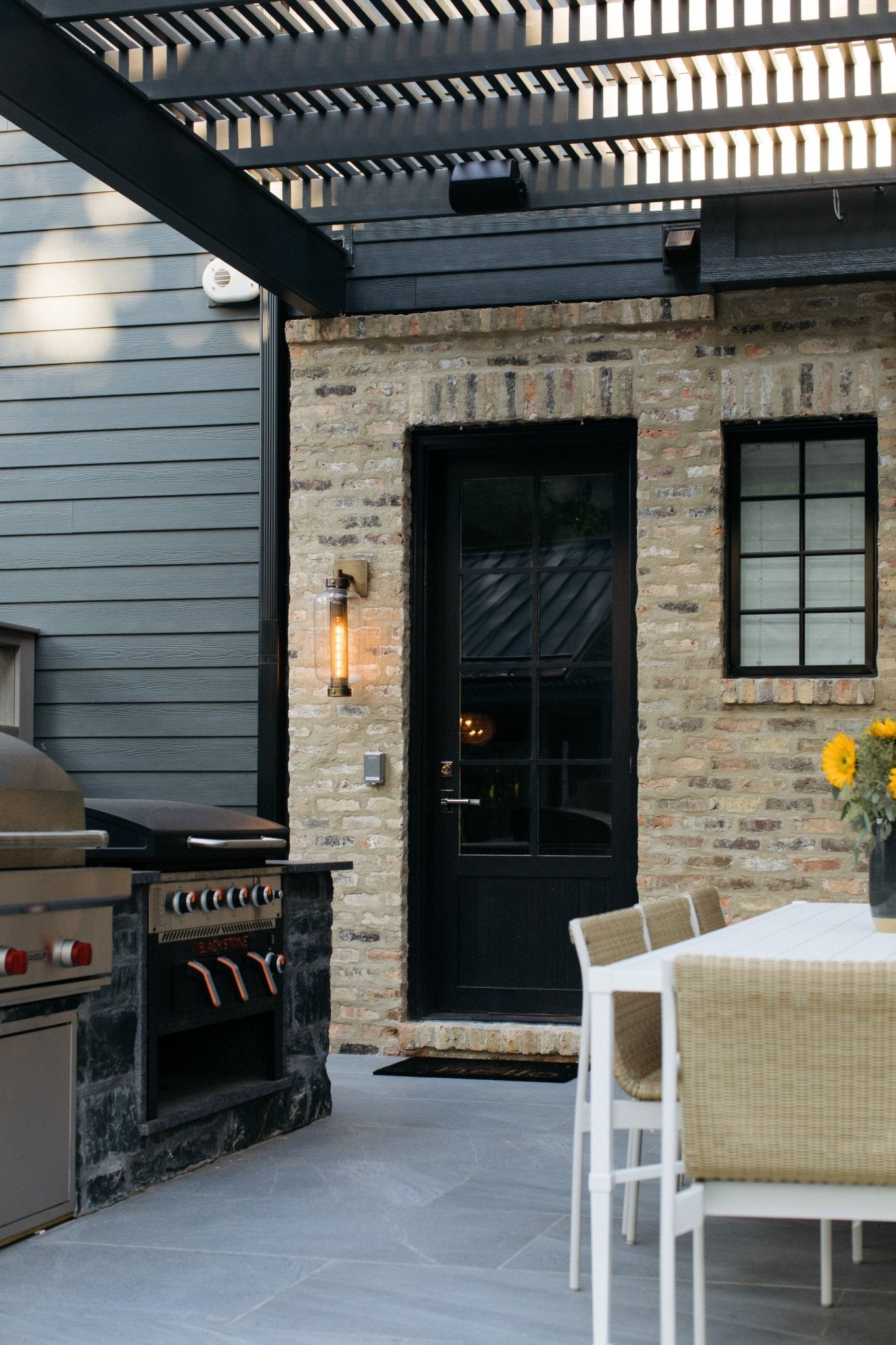 Tex Wall Sconce in Patina Brass, Medium White Cliff Studio Wall Lighting