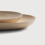 Thin Oval boards - varnished sycamore - set of 2 White Cliff Studio Trays
