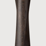 Torsion dining table - varnished oak - brown - round White Cliff Studio Dining Table