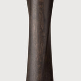 Torsion dining table - varnished oak - brown - round White Cliff Studio Dining Table