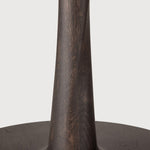 Torsion dining table - varnished oak - brown - round White Cliff Studio Dining Table