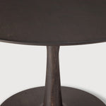 Torsion dining table - varnished oak - brown - round White Cliff Studio Dining Table