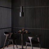 Torsion dining table - varnished oak - brown - round White Cliff Studio Dining Table