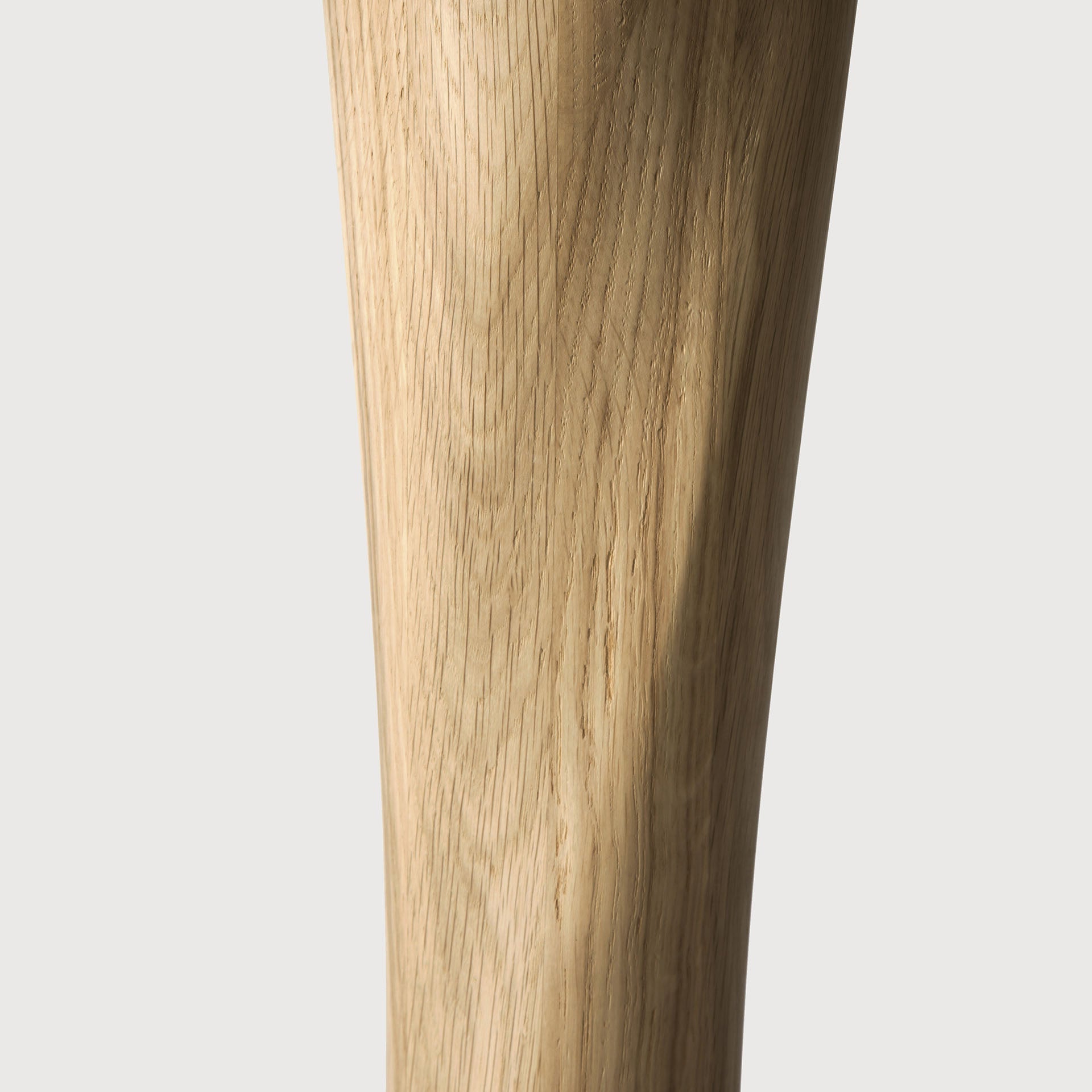 Torsion dining table - varnished oak - round White Cliff Studio Dining Table