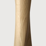 Torsion dining table - varnished oak - round White Cliff Studio Dining Table