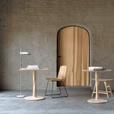 Torsion dining table - varnished oak - square White Cliff Studio Dining Table