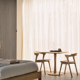 Torsion dining table - varnished oak - square White Cliff Studio Dining Table