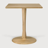 Torsion dining table - varnished oak - square White Cliff Studio Dining Table