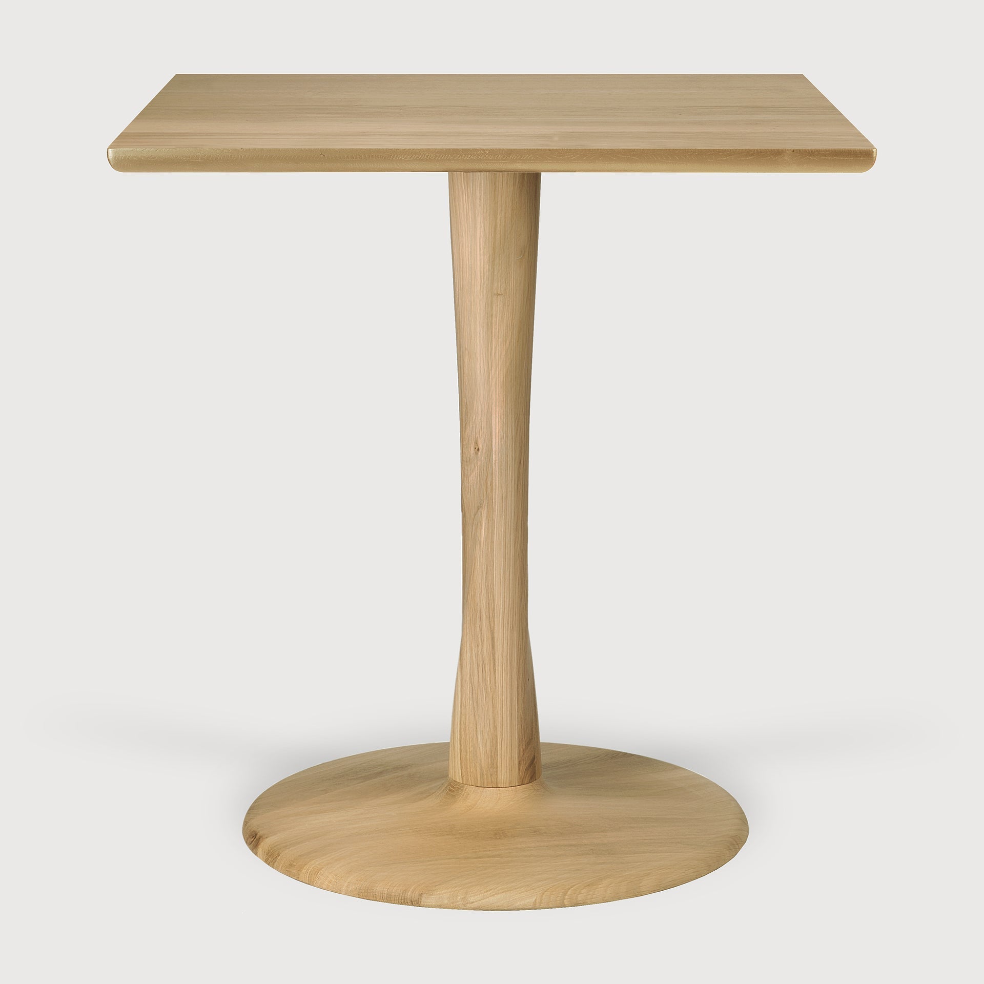 Torsion dining table - varnished oak - square White Cliff Studio Dining Table
