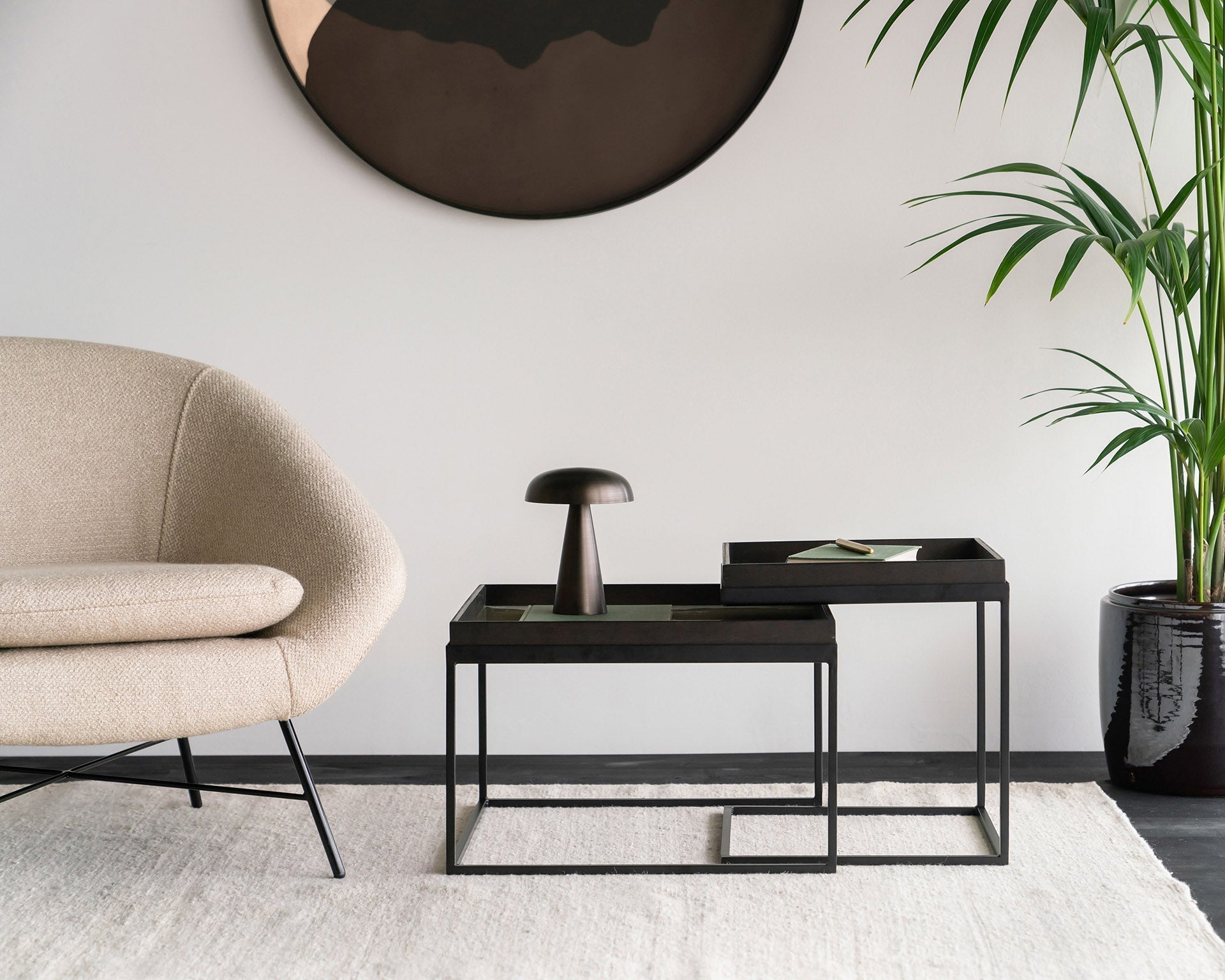 Tray Coffee Table Set White Cliff Studio Coffee Tables