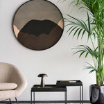 Tray coffee table set - varnished wood - black - square - S/L - trays not included White Cliff Studio COFFEE TABLE