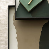 Tray coffee table set - varnished wood - black - square - S/L - trays not included White Cliff Studio COFFEE TABLE