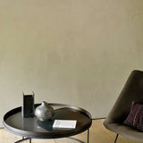 Tray coffee table - varnished wood - black - round - XL - tray not included White Cliff Studio COFFEE TABLE