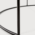 Tray coffee table - varnished wood - black - round - XL - tray not included White Cliff Studio COFFEE TABLE