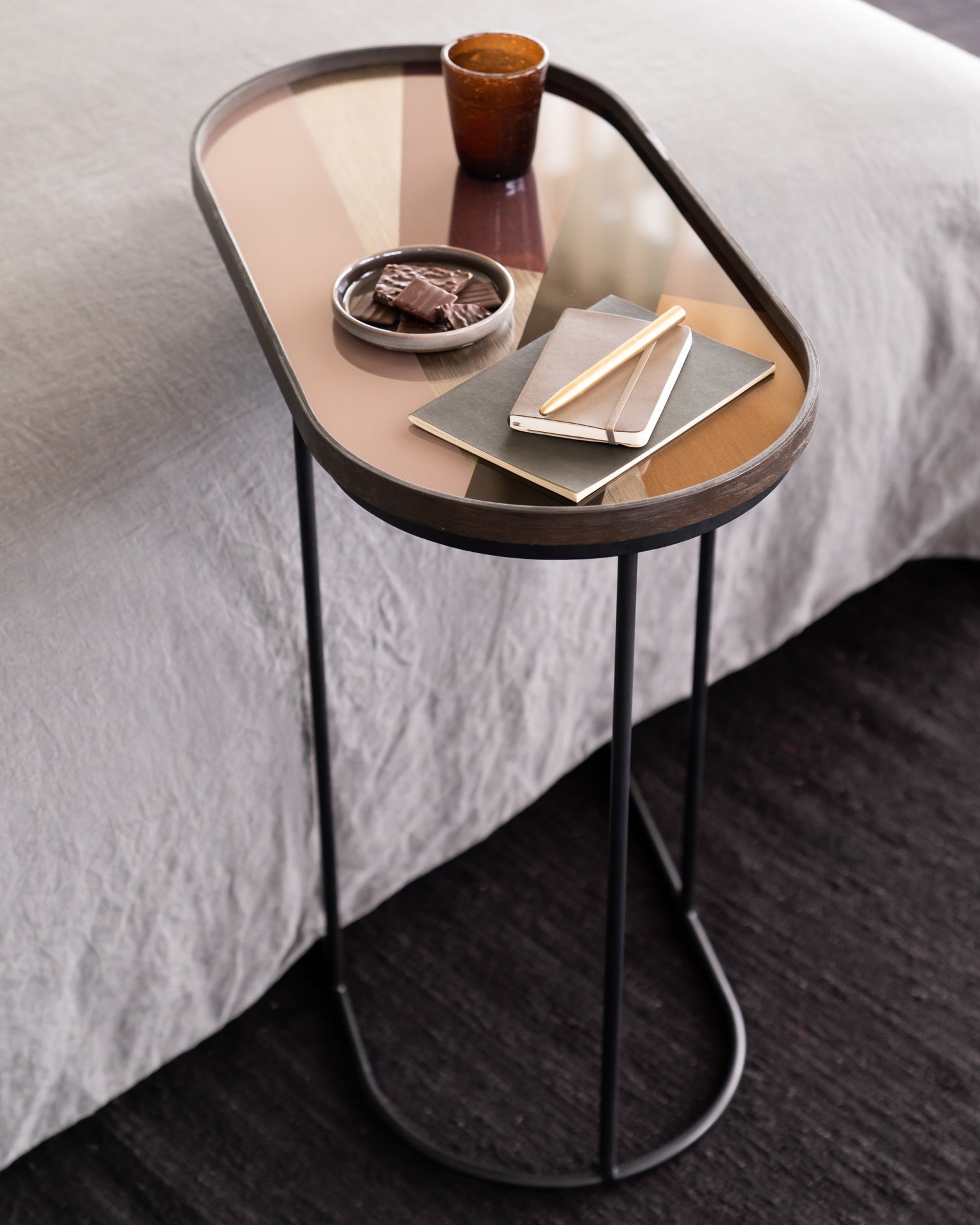 Tray Side Table White Cliff Studio Accent Tables