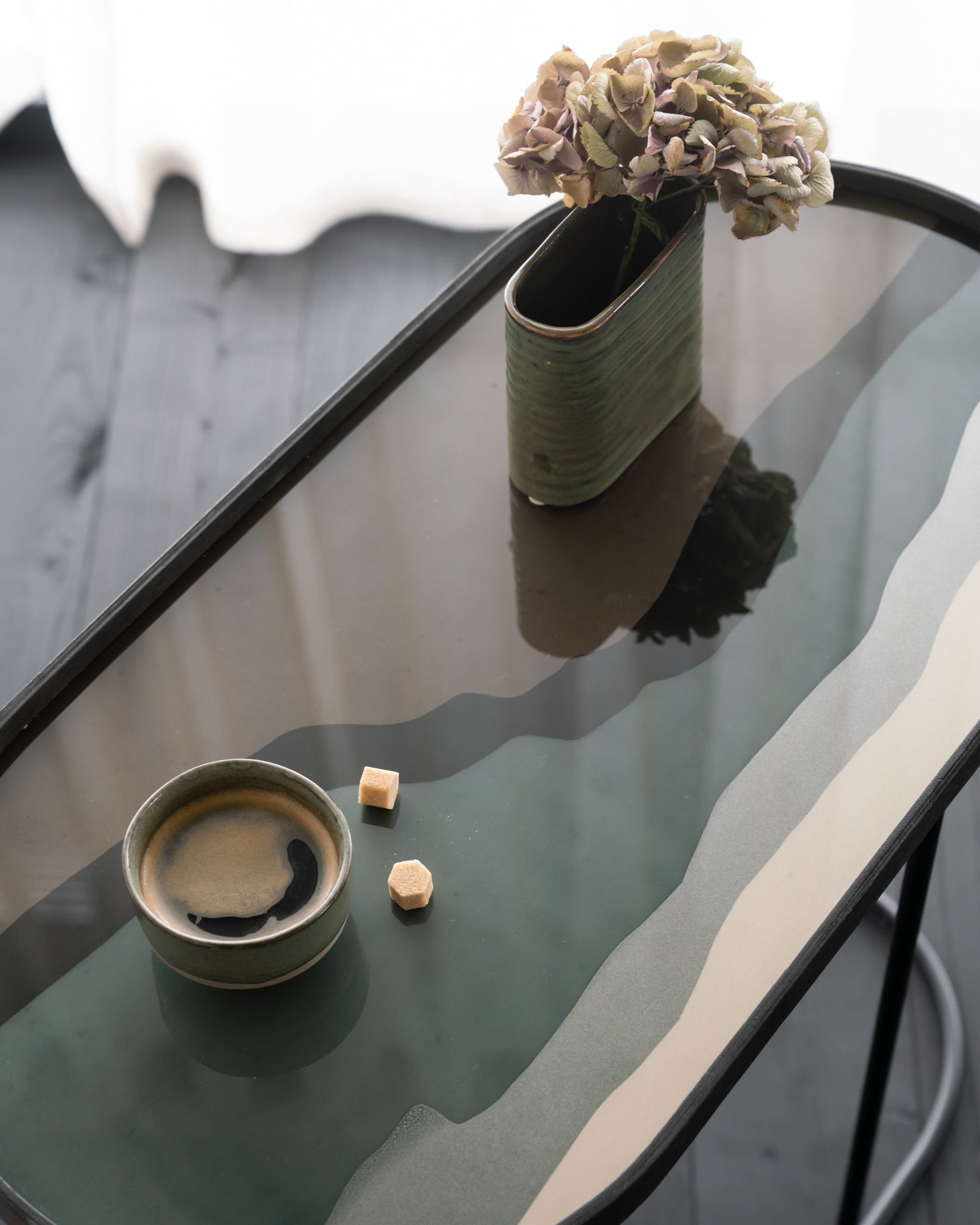Tray Side Table White Cliff Studio Accent Tables