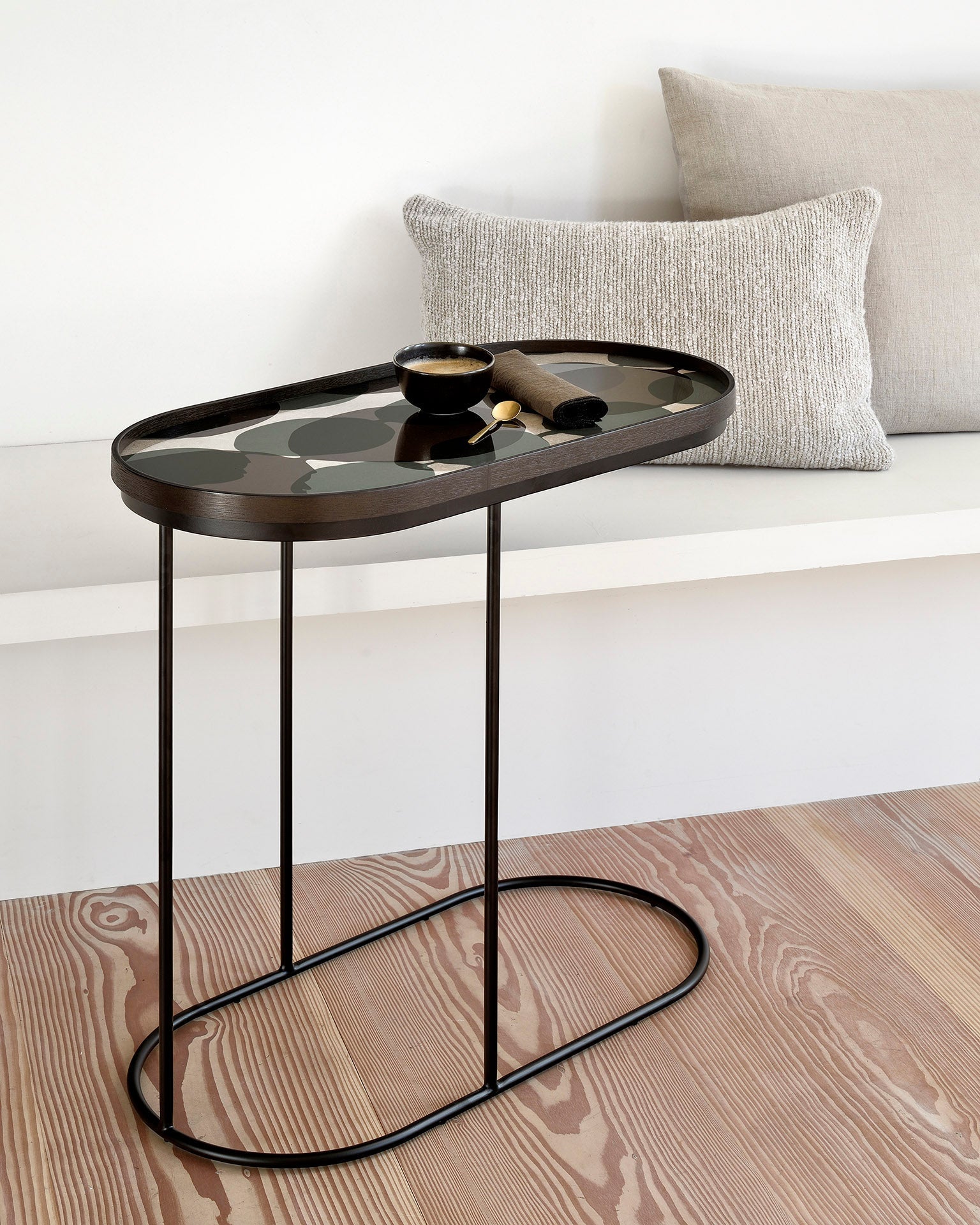 Tray Side Table White Cliff Studio Accent Tables