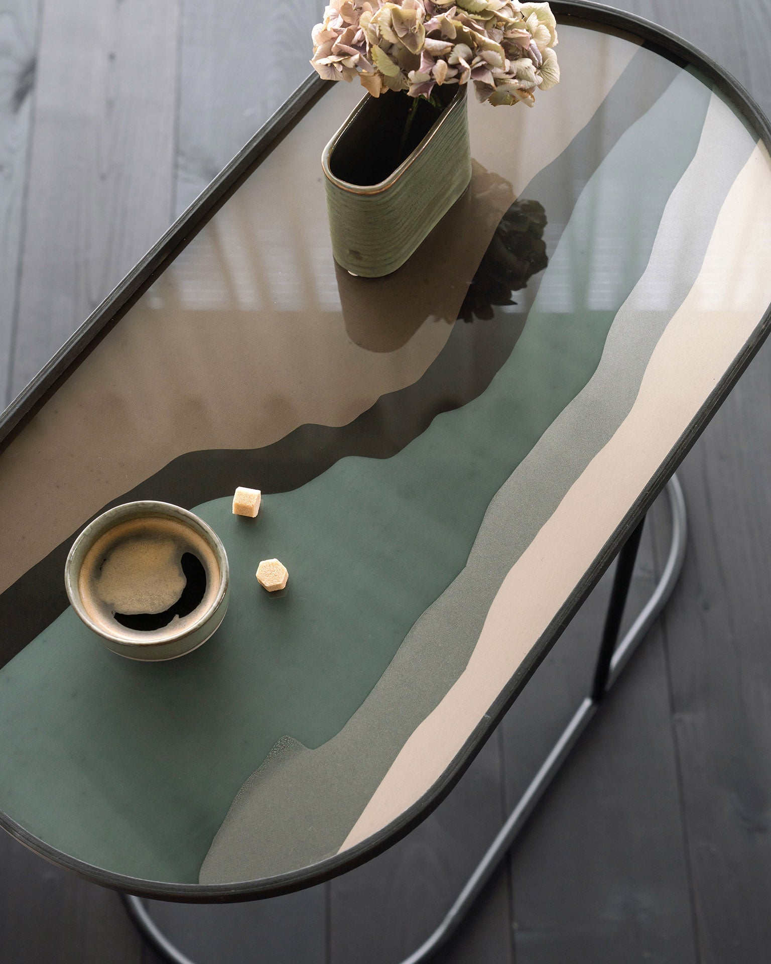 Tray Side Table White Cliff Studio Accent Tables