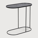 Tray side table - varnished wood - black - oblong - M - tray not included White Cliff Studio Side Table