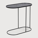 Tray side table - varnished wood - black - oblong - M - tray not included White Cliff Studio Side Table