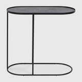 Tray side table - varnished wood - black - oblong - M - tray not included White Cliff Studio Side Table