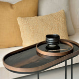 Tray side table - varnished wood - black - oblong - M - tray not included White Cliff Studio Side Table
