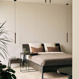 Tray side table - varnished wood - black - oblong - M - tray not included White Cliff Studio Side Table