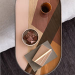 Tray side table - varnished wood - black - oblong - M - tray not included White Cliff Studio Side Table