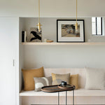 Tray side table - varnished wood - black - oblong - M - tray not included White Cliff Studio Side Table