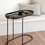 Tray side table - varnished wood - black - oblong - M - tray not included White Cliff Studio Side Table