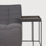 Tray side table - varnished wood - black - square - S - tray not included White Cliff Studio Side Table