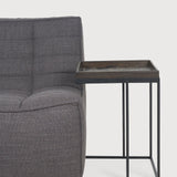 Tray side table - varnished wood - black - square - S - tray not included White Cliff Studio Side Table