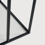 Tray side table - varnished wood - black - square - S - tray not included White Cliff Studio Side Table