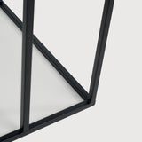 Tray side table - varnished wood - black - square - S - tray not included White Cliff Studio Side Table