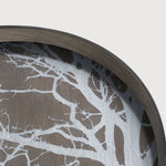 Tree tray - varnished wood - White - round - L White Cliff Studio Trays