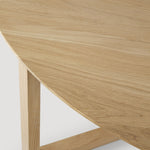 Tripod coffee table - varnished oak - round White Cliff Studio COFFEE TABLE