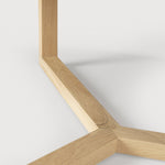 Tripod coffee table - varnished oak - round White Cliff Studio COFFEE TABLE