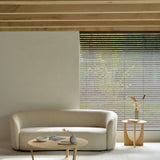 Tripod coffee table - varnished oak - round White Cliff Studio COFFEE TABLE