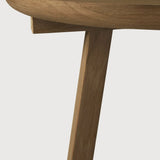Tripod side table - teak - round White Cliff Studio Side Table