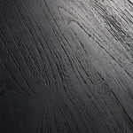 Tripod side table - varnished oak - black - round White Cliff Studio Side Table