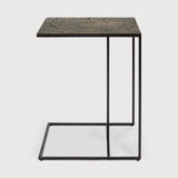 Triptic side table - varnished Minerals - Lava Whisky - rectangular White Cliff Studio Side Table